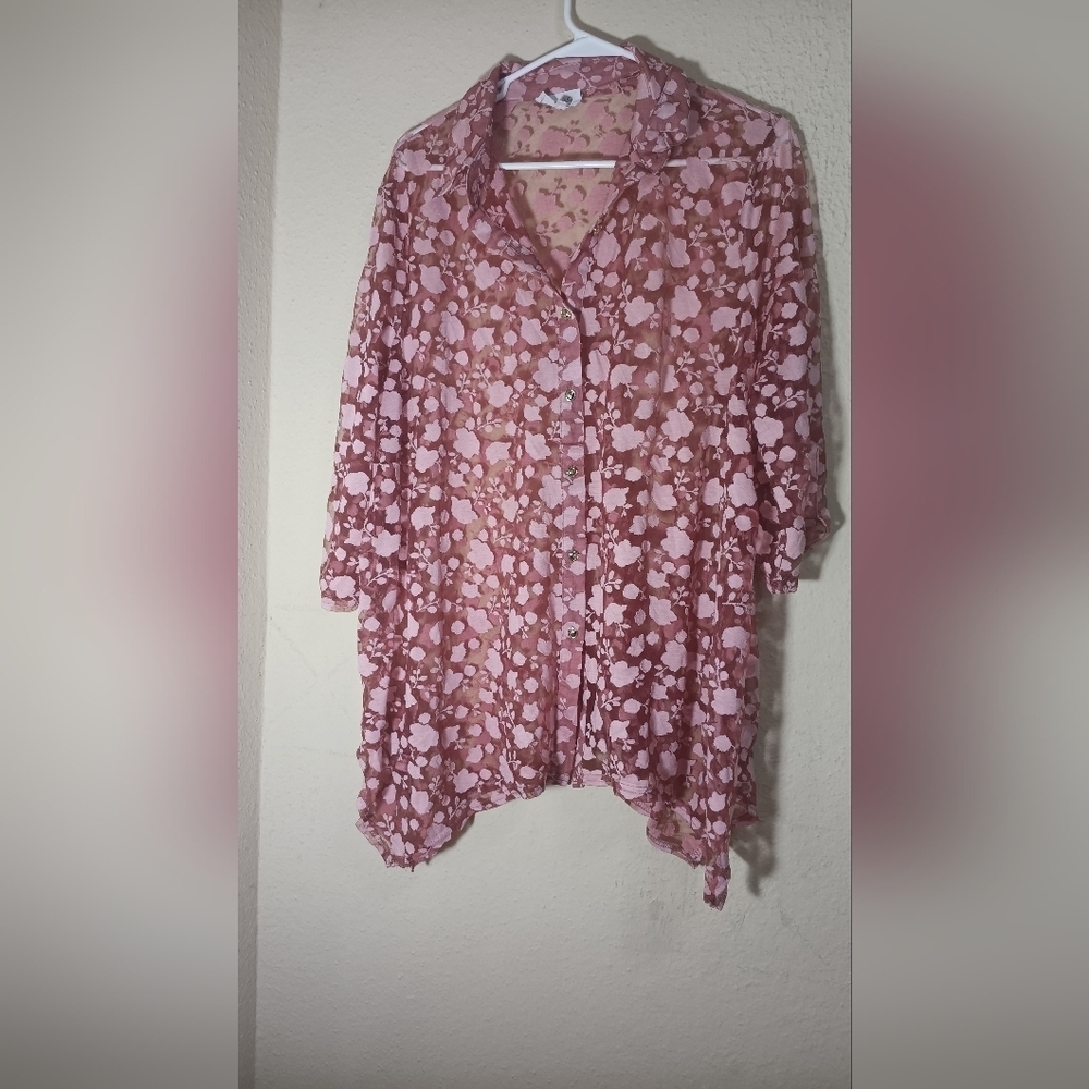Siren Lily Rose Floral Blouse